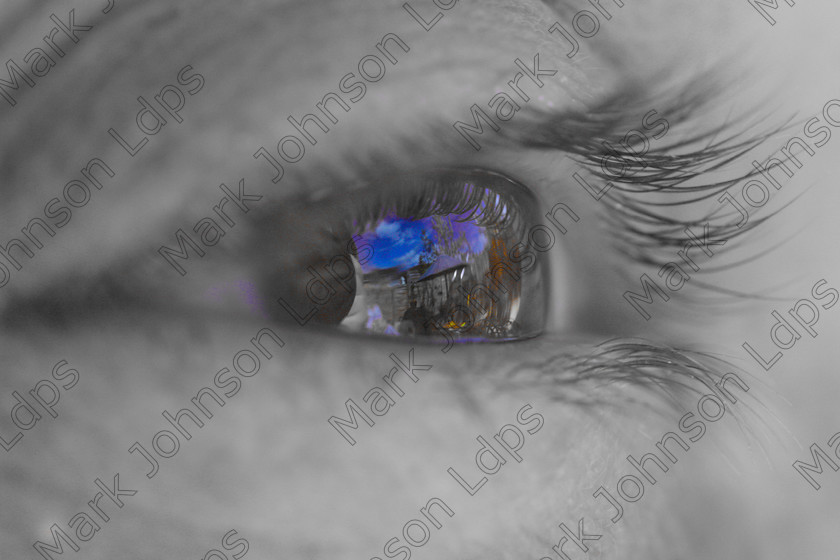 MG 3588 
 I like the effect on this, its been done quite a bit but its a first for me. 
 Keywords: Mark Johnson, eye macro, close up of the human eye, selective color, eyelashes, monochrome