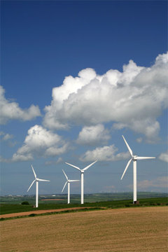 Wind turbines in Norfolk