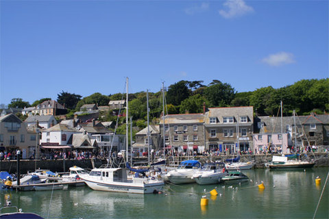 A fishing town on the coast of cornwall